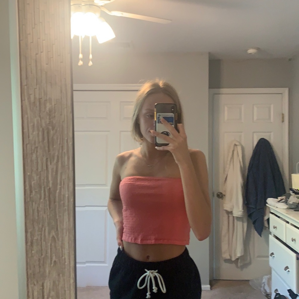Pink tube top